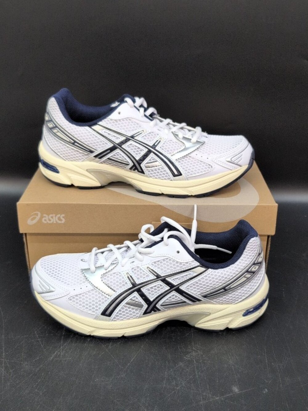 Asics GEL 1130 Running Sneakers Unisex Shoes Women's US 10 White Midnight
